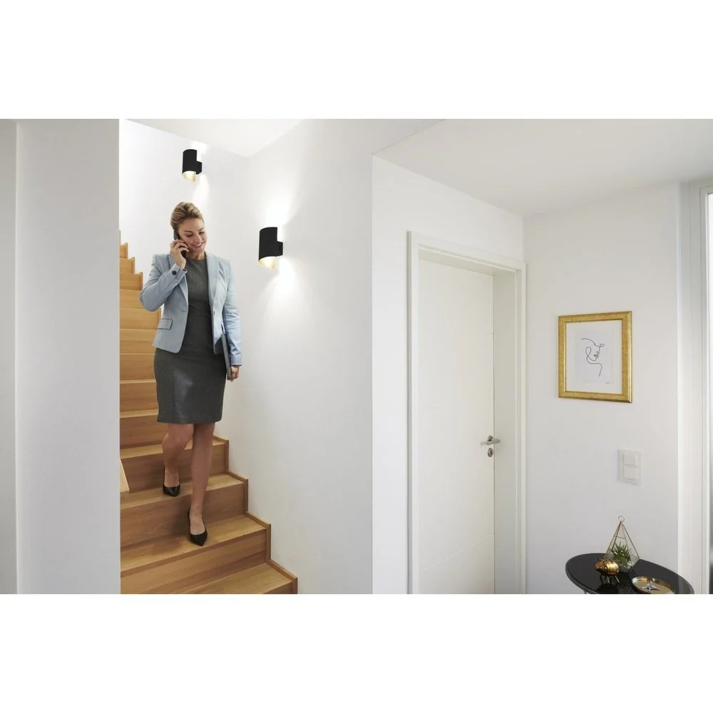 Lampa ścienna LED WiFi ORBIS TWIST BLACK 12W, inteligentna, ściemnialna, regulowana biel - Image 7