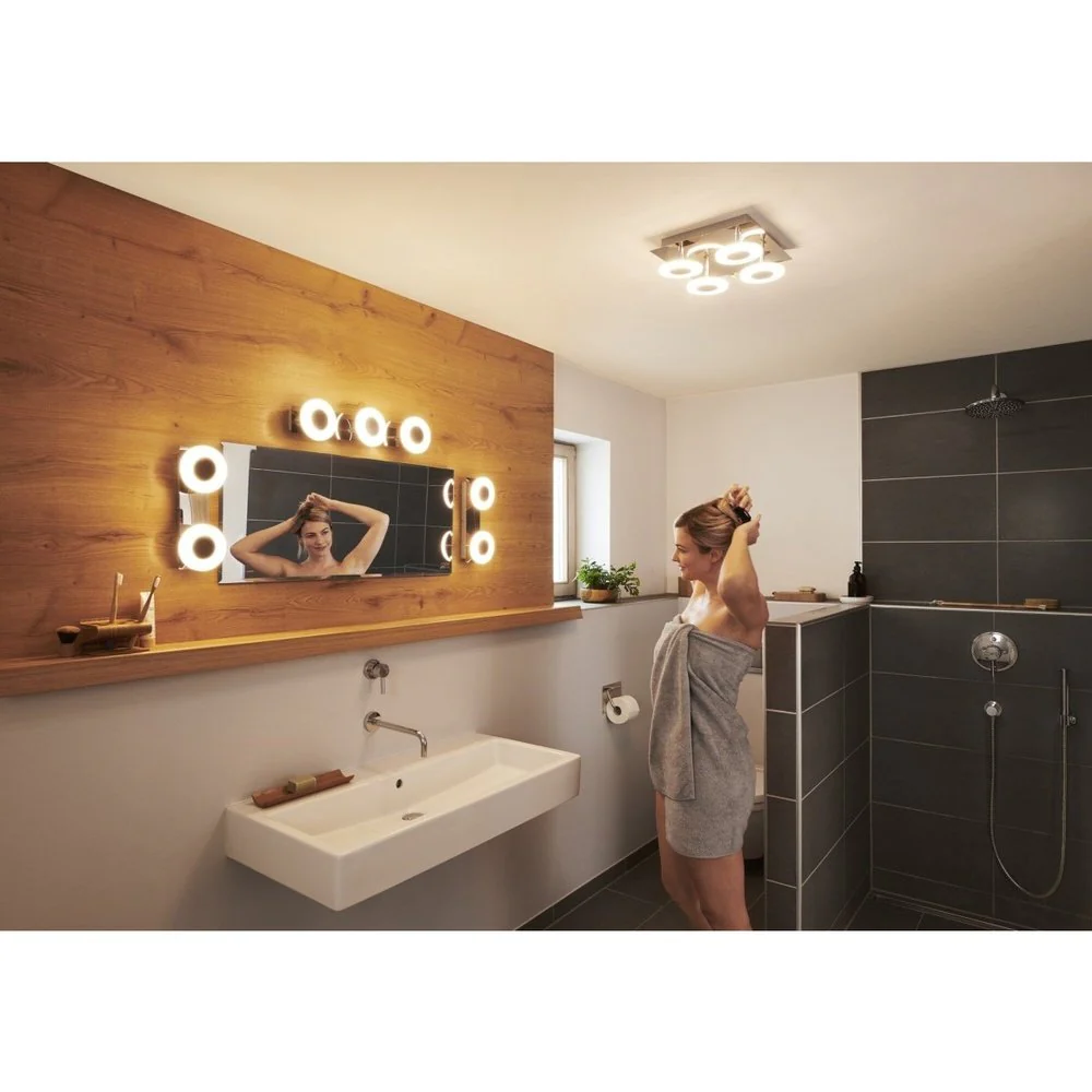Lampa LED WiFi ORBIS WALL WAVE 8W, inteligentna, do łazienki, ściemnialna, IP44, regulowana biel, 20 cm - Image 4