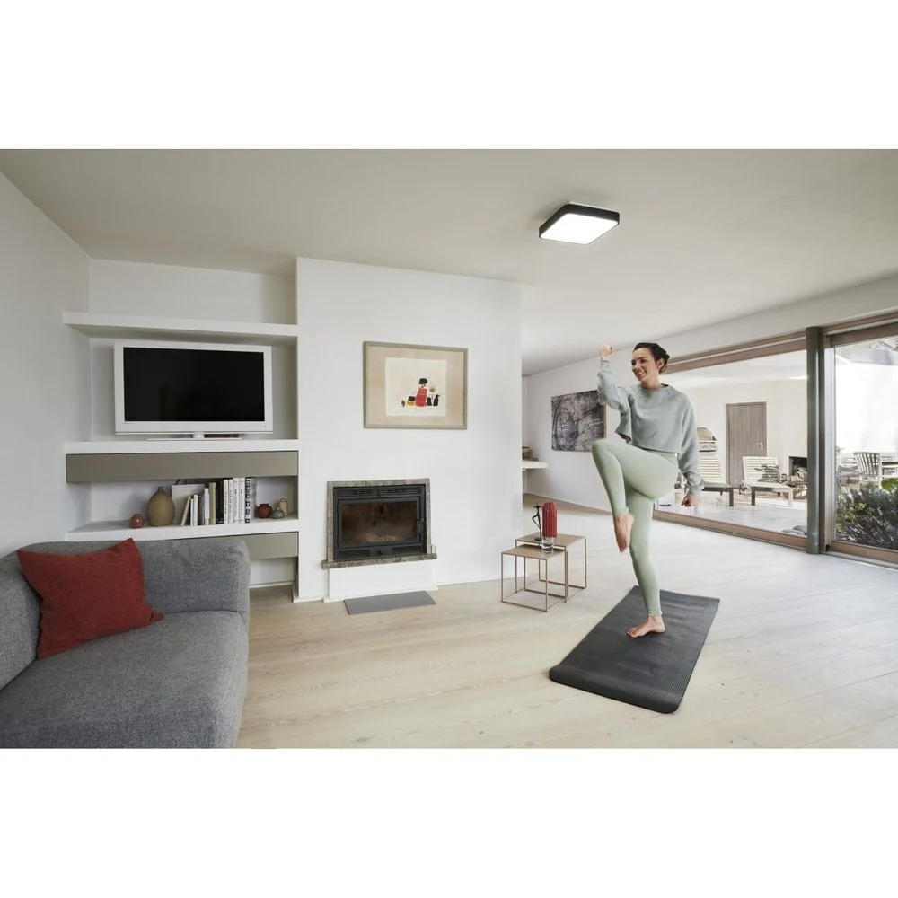 Lampa sufitowa LED WiFi ORBIS BACKLIGHT WHITE 28W, inteligentna, kwadratowa, RGB, regulowana biel, 350x350 mm - Image 7