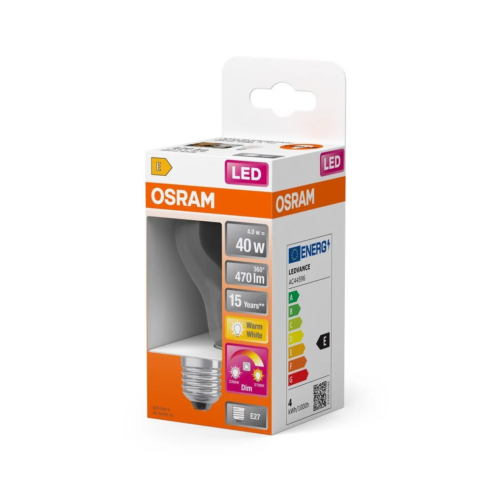 Lampa LED GLOWdim Kształt Klasycznej żarówki E27 4W 2200K - Image 3