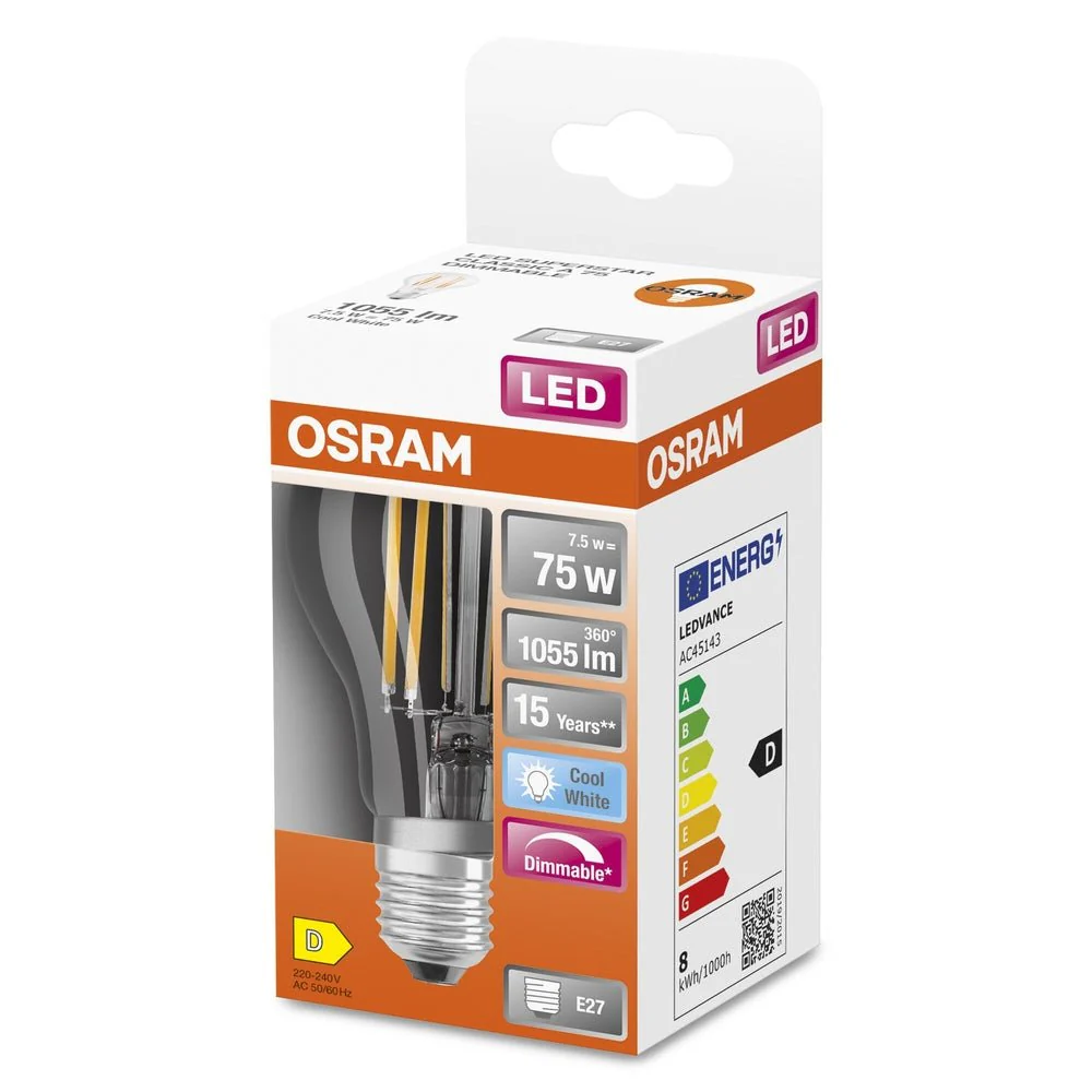 Ściemnialna Lampa LED klas. krztałt E27 7,5W 4000K 1055lm - Image 3