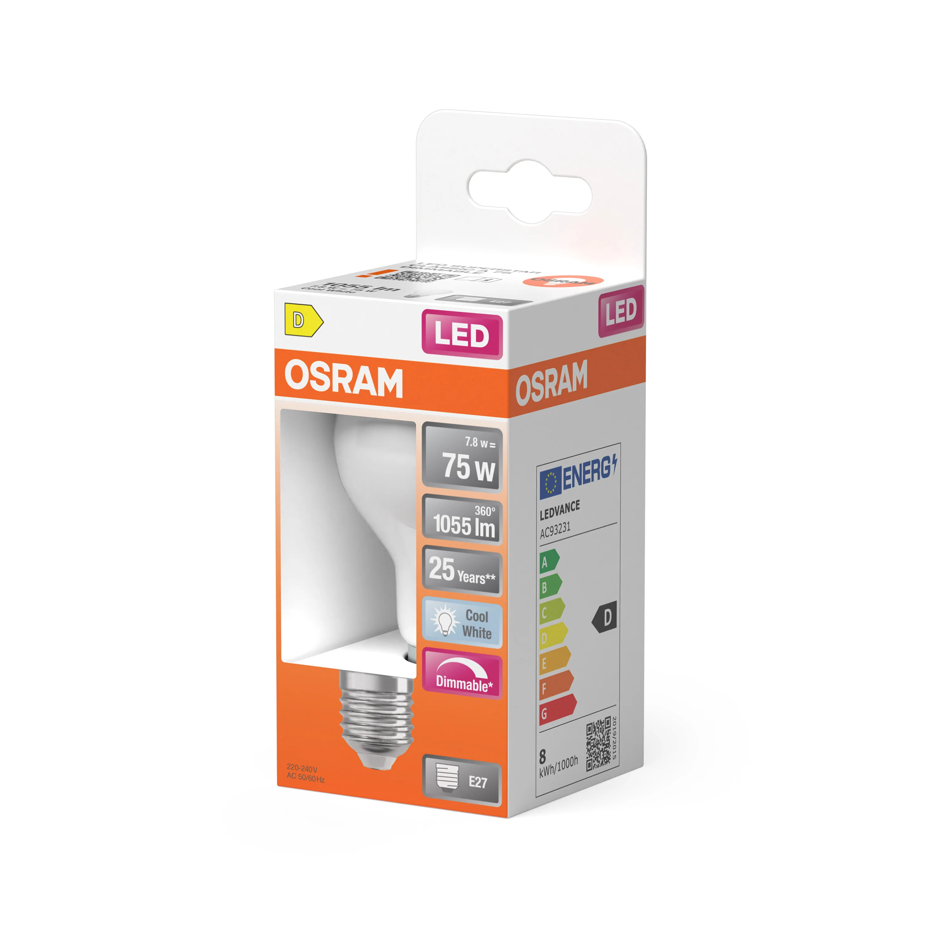 Żarówka LED OSRAM LED Superstar Classic A 75 Filament DIM 7.5W 840 Frosted E27 - Image 5